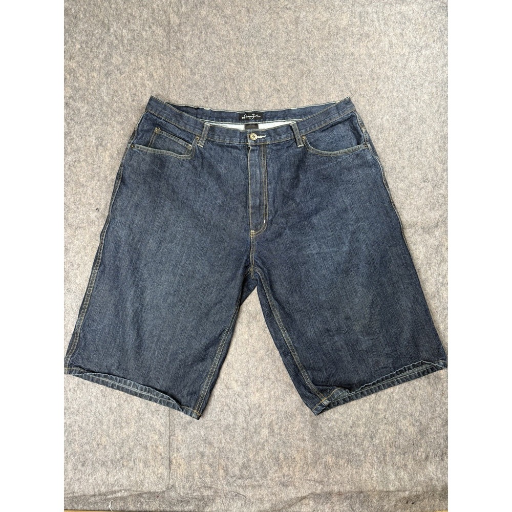 Sean John Denim Shorts 40 Baggy Hip Hop Dark Wash‎ Y2K Streetwear